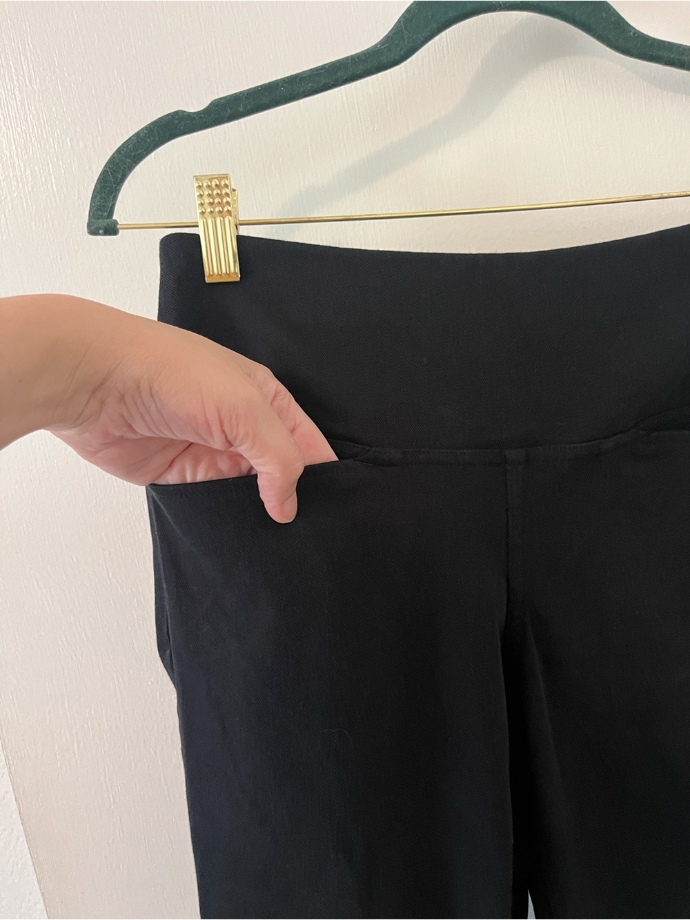 J. Jill Wearever Collection Stretchy Black Denim Legging Jeans Pockets PXS - Picture 3 of 13